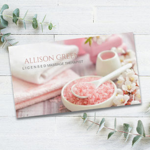 Beauty Salon SPA Massage Salon Aromatherapy Business Card