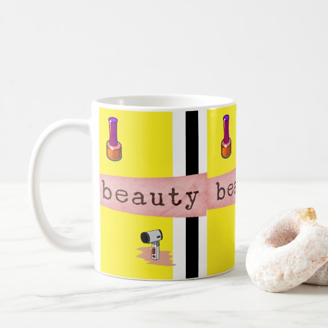 Beauty Salon Stylist Mug (With Donut)