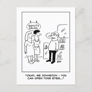 Beauty Salon Surprise Postcard