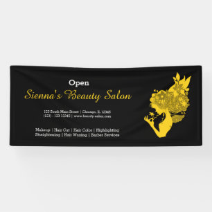 Beauty Salon (yellow) * choose background colour Banner