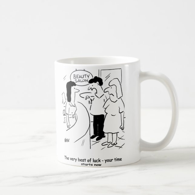 Beauty salon - your time starts... now! coffee mug (Right)