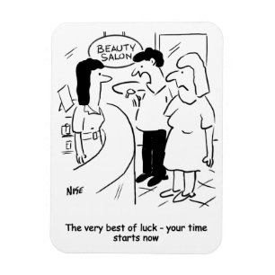 Beauty salon - your time starts... now! magnet