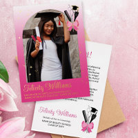 Beauty School Cosmetology Graduation Announcement