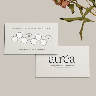 Beauty Service Loyalty Business Card