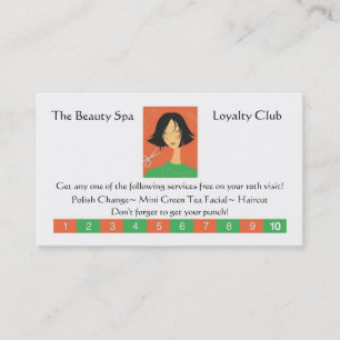 Beauty Shop Loyalty Card