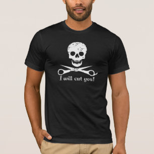 Beauty Shop Pirate_Distressed_White T-Shirt