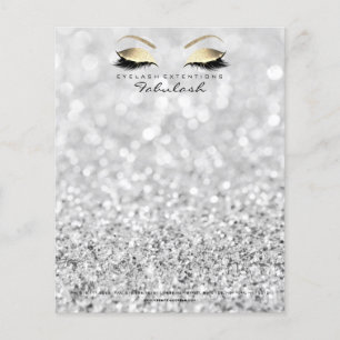Beauty Skinny Lashes Makeup Stylist Silver Gray Flyer