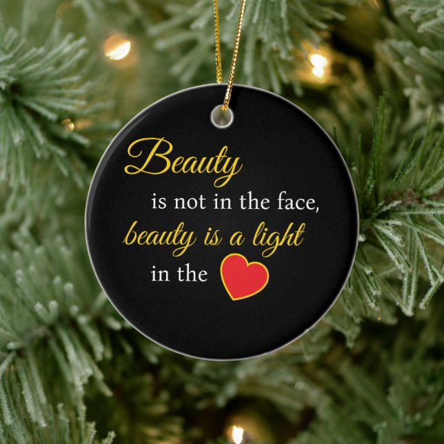 Beauty Slogan Ceramic Tree Decoration (Tree)