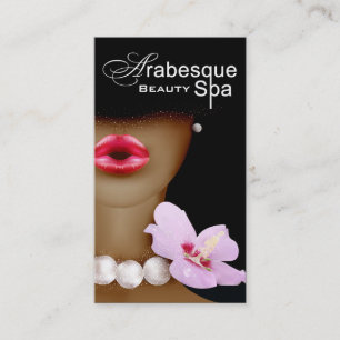 Beauty Spa Arabesque Makeup Artist Business Card