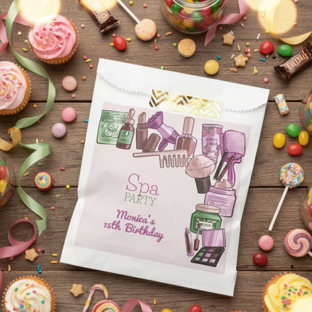 Beauty spa birthday party favour bags (Creator Uploaded)