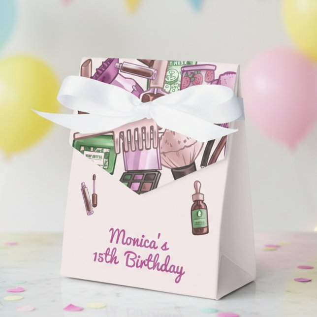 Beauty spa birthday party favour box (Creator Uploaded)