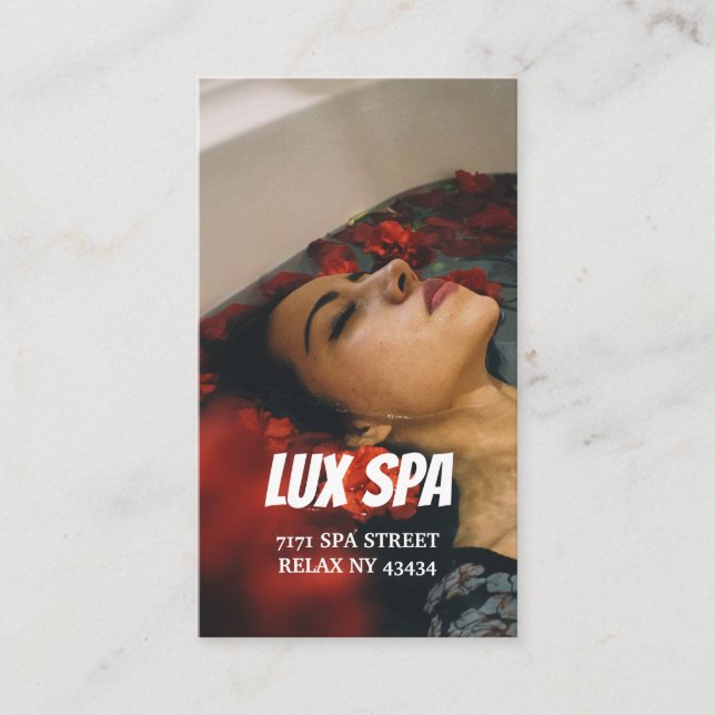 Beauty Spa Business Card (Front)