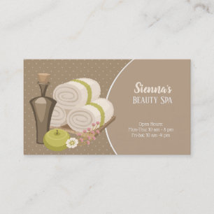 Beauty Spa Salon Business Card