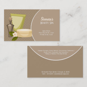 Beauty Spa Salon Business Card