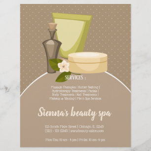 Beauty spa salon flyer