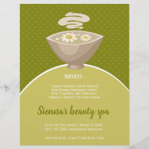 Beauty spa salon flyer