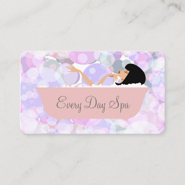 Beauty Spa Theme Business Card (Front)