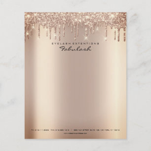 Beauty Sparkly Lashes Makeup Stylist Event Planner Flyer