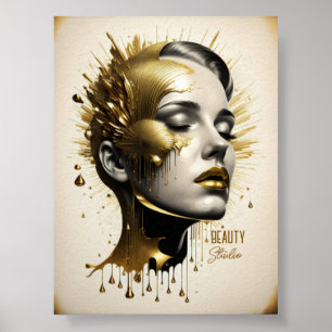 Beauty studio editable commercial poster