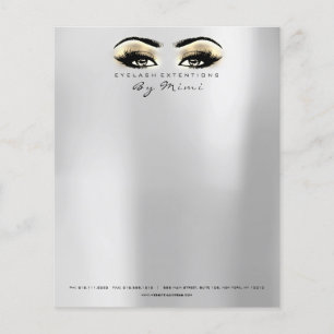 Beauty Studio Lashes Makeup Browns Silver Gold Flyer