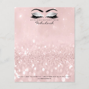 Beauty Studio Lashes Makeup Stylist Grayl Pink Flyer