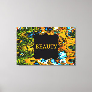 Beauty Swirls Wall Canvas Print