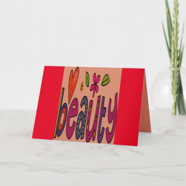 Beauty themed card for all occasions (Front)