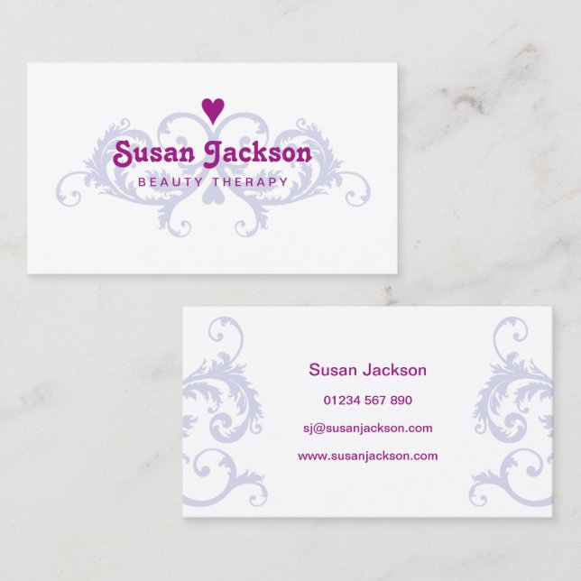 Beauty Therapy Business Card (Front/Back)