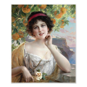 Beauty Under The Orange Tree by Émile Vernon Photo Print