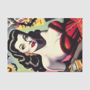 Beauty Vampire Pin-up Tissue Paper