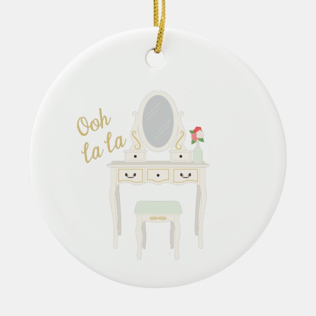 Beauty Vanity Ceramic Tree Decoration (Front)