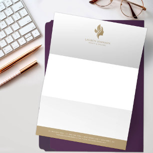 Beauty Wellness Your Logo Here Custom Letterhead