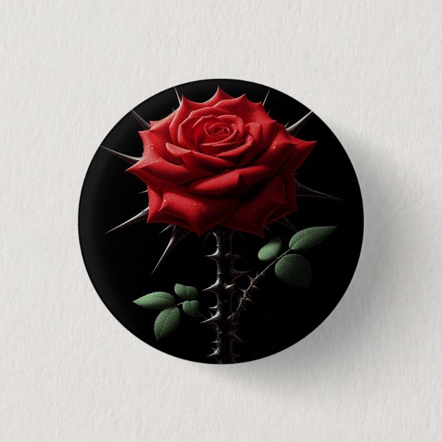 Beauty with Spines 3 Cm Round Badge (Front)