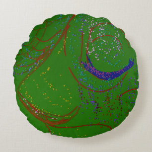 Beauty Within Round Pillow