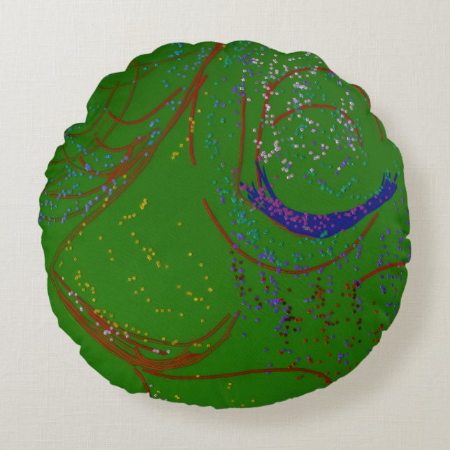 Beauty Within Round Pillow (Front)
