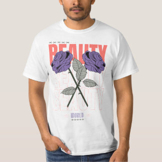 Beauty World Shirt – Gothic Rose Aesthetic Design