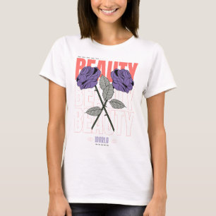 Beauty World Shirt – Gothic Rose Aesthetic Design