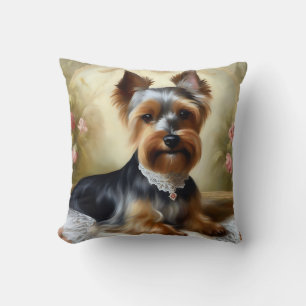 Beauty Yorkshire Terrier Cute  Cushion