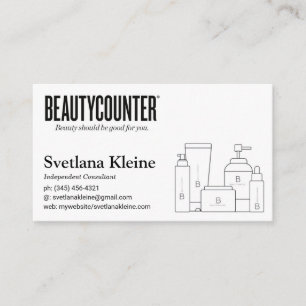 Beautycounter Business Cards Black