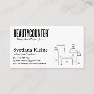 Beautycounter Business Cards Black