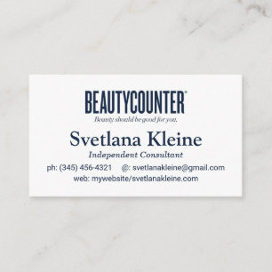 Beautycounter Business Cards, The Never List Cards