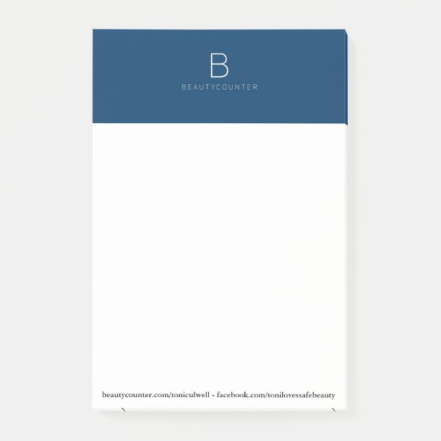 Beautycounter Consultant Notepad (Front)
