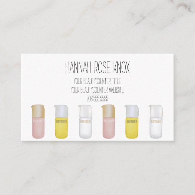 Beautycounter Consultant Product Business Card (Front)