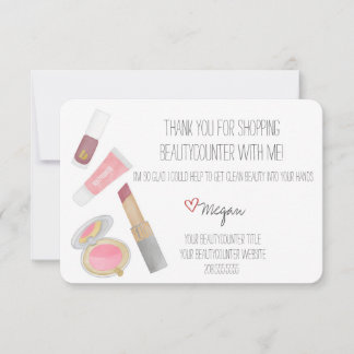 Beautycounter Product Hand-drawn Thank You Card