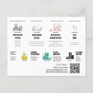 Beautycounter Skincare Regimens Postcard