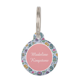 Beauty's Cat Ceramic Round Pet Tag