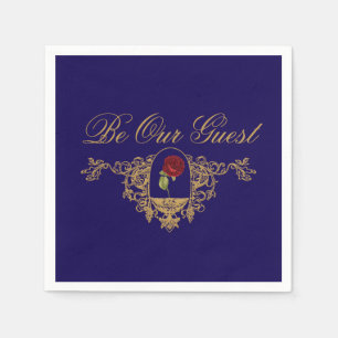 Beauty's Red Rose Napkin