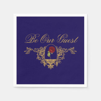 Beauty's Red Rose Napkin