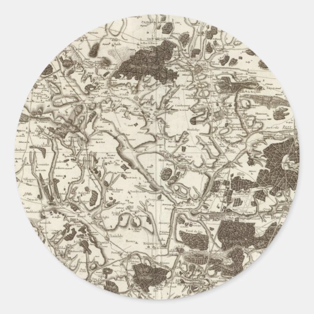 Beauvais Classic Round Sticker (Front)