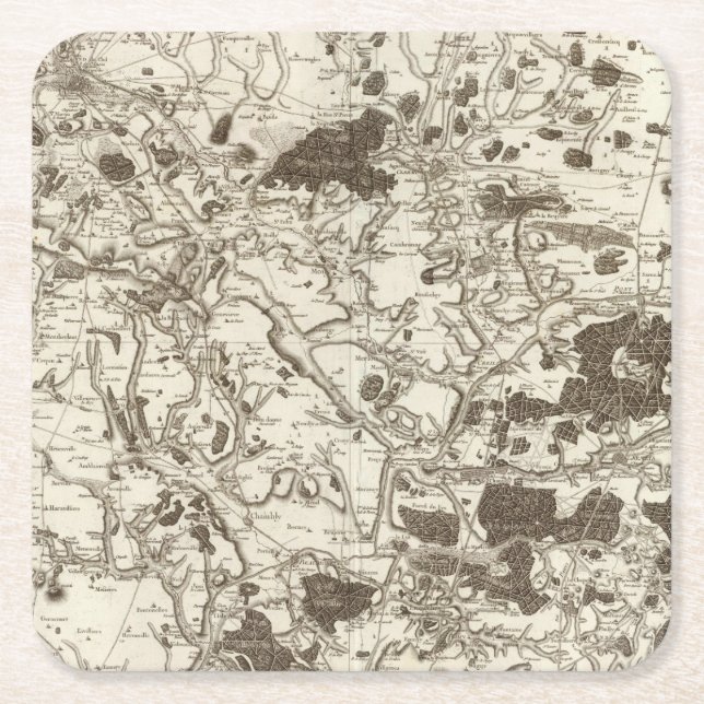 Beauvais Square Paper Coaster (Front)
